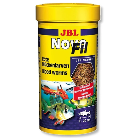 JBL Сушеный мотыль для тропических, привередливых пресноводных рыб и черепах, в ассортименте