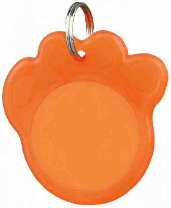 Трикси Медальон-адресник фосфоресцирующий, 3,5 см, оранжевый, Trixie
