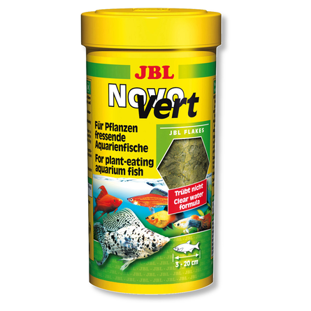 JBL Основной корм NovoVert для растительноядных аквариумных рыб, хлопья, в ассортименте