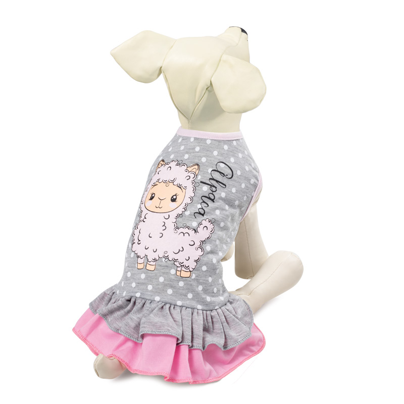 Триол Платье Альпака для собак, серый, хлопок, в ассортименте, Triol