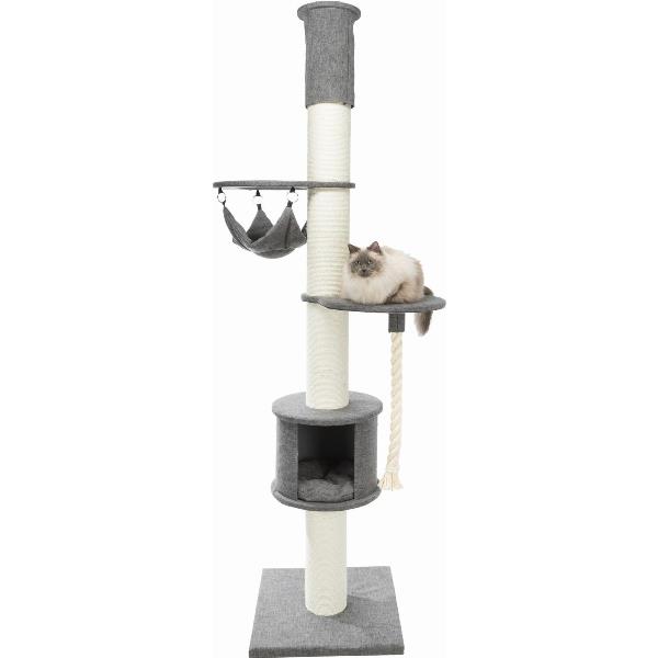 Трикси Комплекс для крупных кошек Fidele XXL, с упором в потолок, 58*58*220-250 см, серый, Trixie