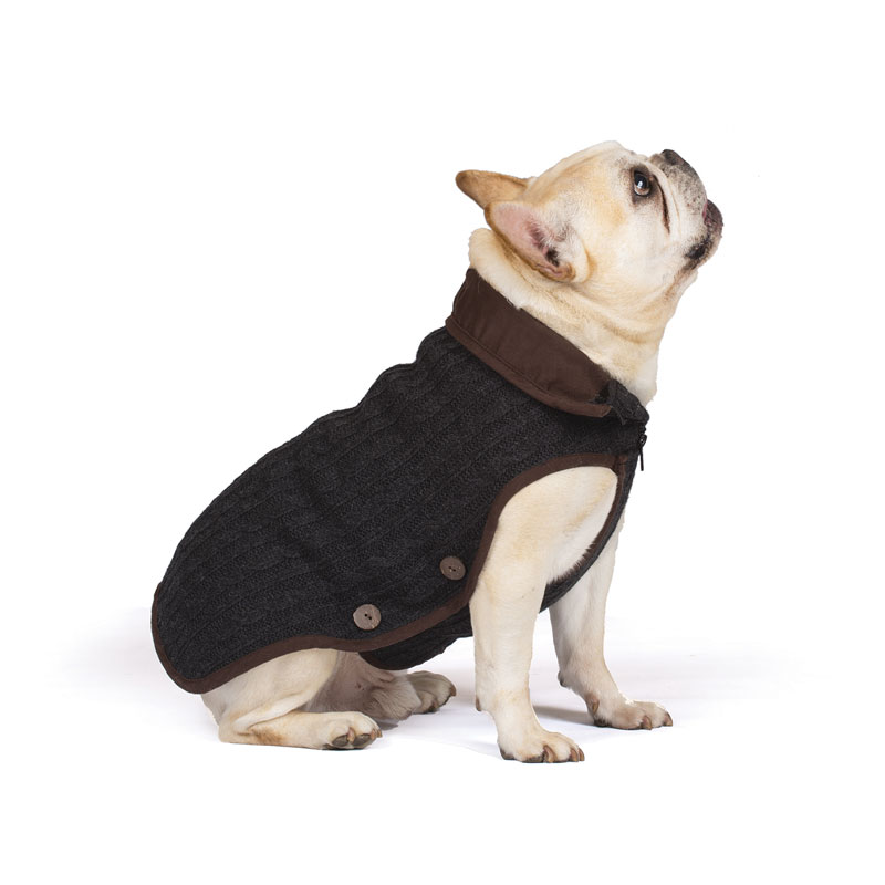 Дог Гон Вязаная нано-куртка (жилет) Nano Knit Sweater коричневая, в ассортименте, Dog Gone Smart