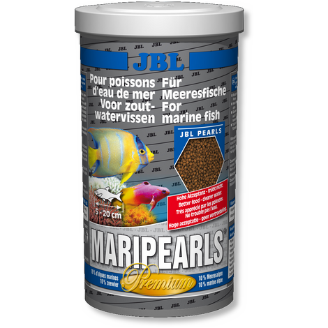JBL Основной корм премиум-класса MariPearls для морских аквариумных рыб, гранулы, 1 л/520 г
