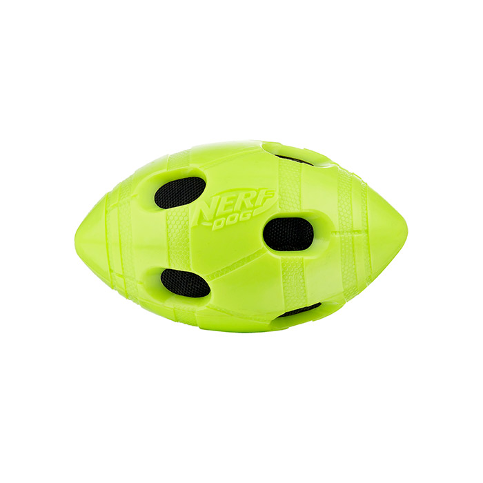 Нёрф Игрушка Мяч для регби хрустящий для собак, 15 см, желтый, Nerf