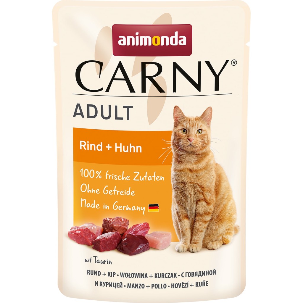 Анимонда Паучи Carny Adult для кошек, в ассортименте, 12*85 г, Animonda