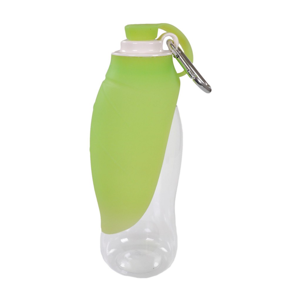 Роузвуд Поилка-бутылка для собак зеленая с силиконовой миской, 650 мл, Rosewood
