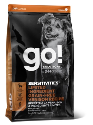 Корм Гоу беззерновой для щенков и собак с чувствительным пищеварением, Свежая Оленина, в ассортименте, Go!