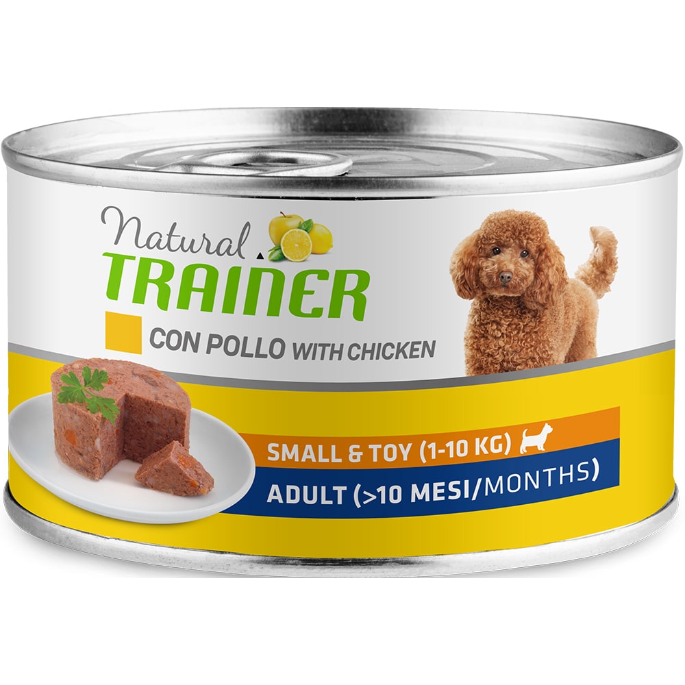 Трейнер Консервы Natural Small/Toy для собак мелких/миниатюрных пород, в ассортименте, 24*150г , Trainer 