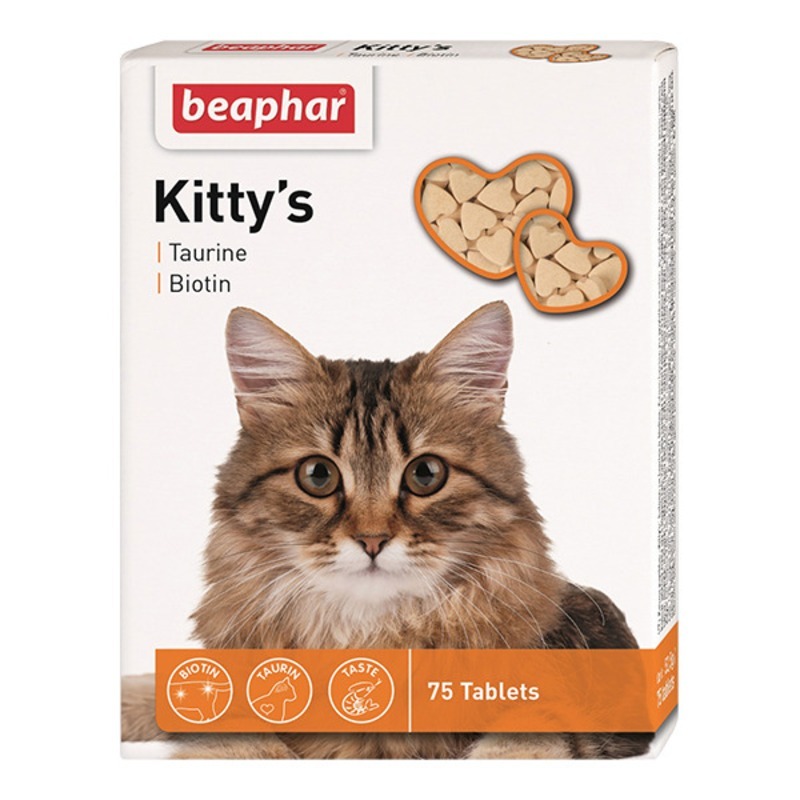Беафар Кормовая добавка Kitty's + Taurine/Biotine с биотином и таурином, в ассортименте, Beaphar