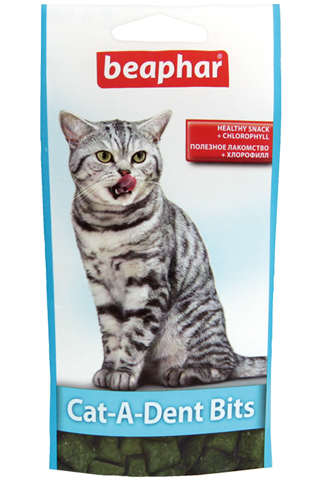 Беафар Подушечки Cat-a-Dent Bits для кошек чистка зубов, 35 г, Beaphar