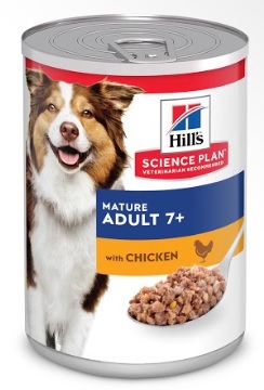 Консервы Хиллс Science Plan Mature Adult 7+ Chicken для пожилых собак всех пород, Курица, 370 г, Hills
