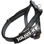 Джулиус К9 Шлейка для собак ремни Color end Gray IDC, черная, в ассортименте, JULIUS-K9