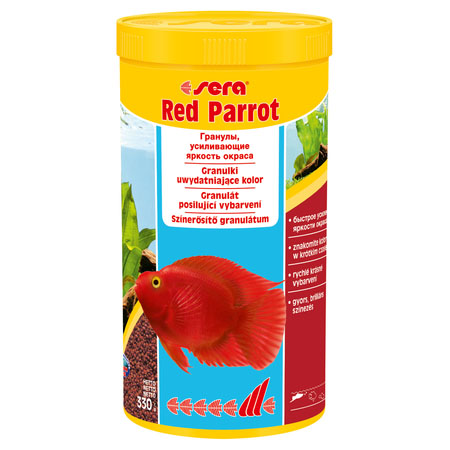 Сера Корм RED PARROT для яркого окраса красных попугаев, гранулы, в ассортименте, Sera