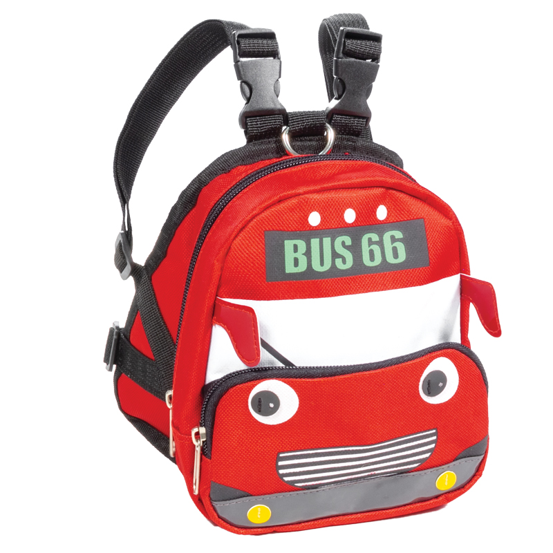 Триол Шлейка-рюкзак MINI DOGS Автобус для собак мелких пород, красный, в ассортименте, Triol