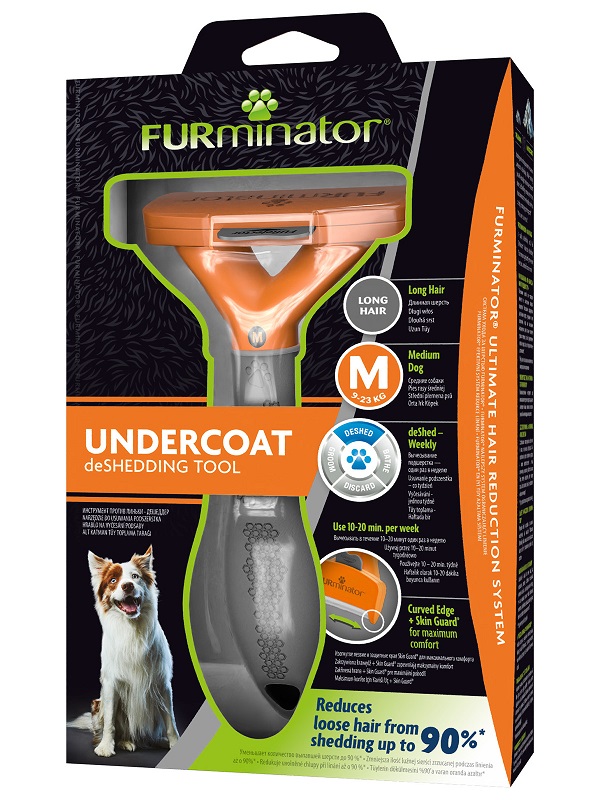 Фурминатор для собак средних пород, размер M, в ассортименте, FURminator