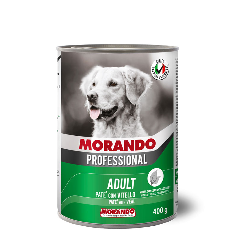 Морандо Консервы Professional для собак, паштет, в ассортименте, 24*400 г, Morando