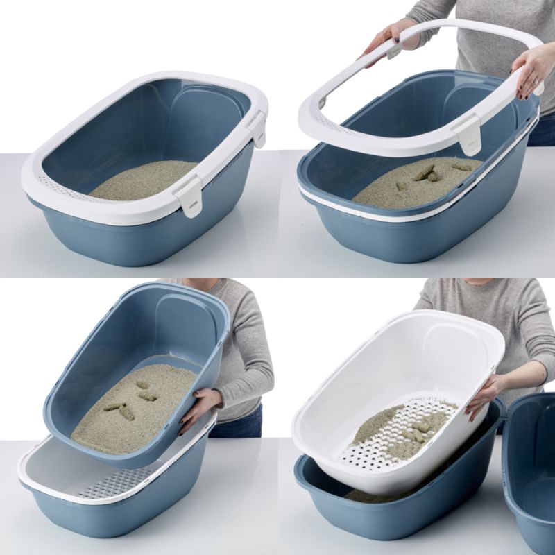 Савик Туалет-лоток Simba Soft с рамкой и двойным дном-сеткой 64*46*31 см в ассортименте, Savic