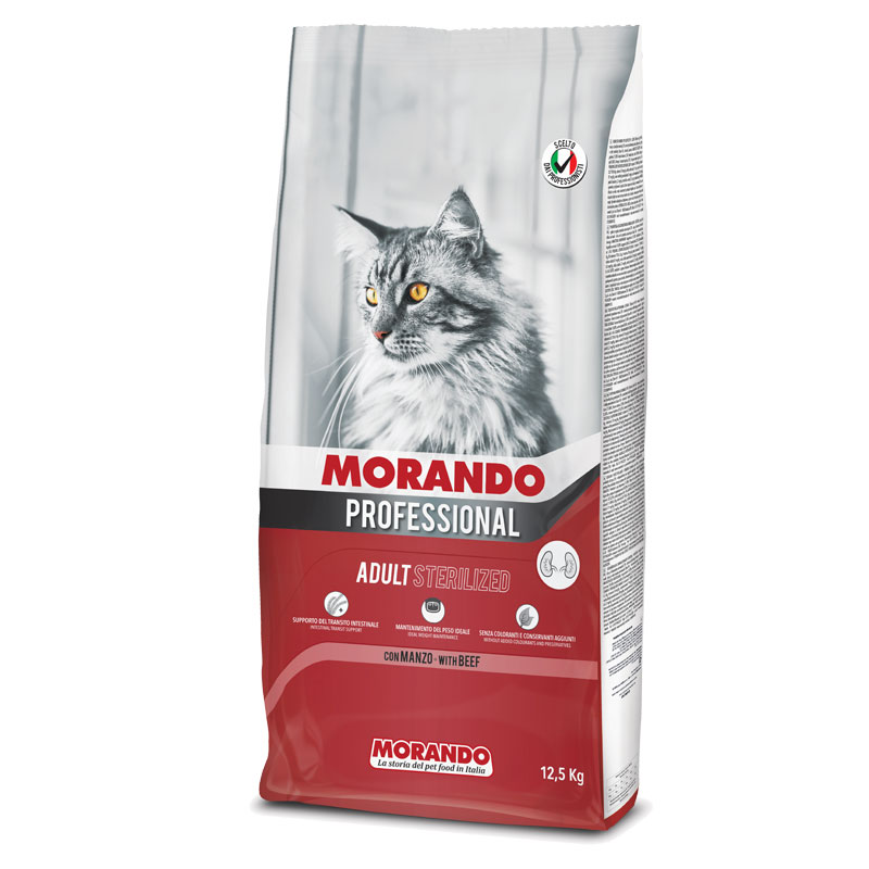 Морандо Корм Professional Gatto для стерилизованных кошек, Говядина, в ассортименте, Morando