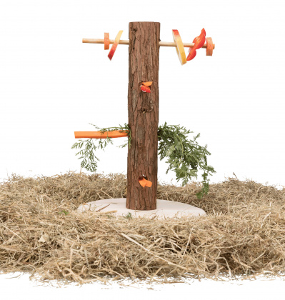 Трикси Кормушка для грызунов Natural Living напольная, 25*36 см, дерево, Trixie