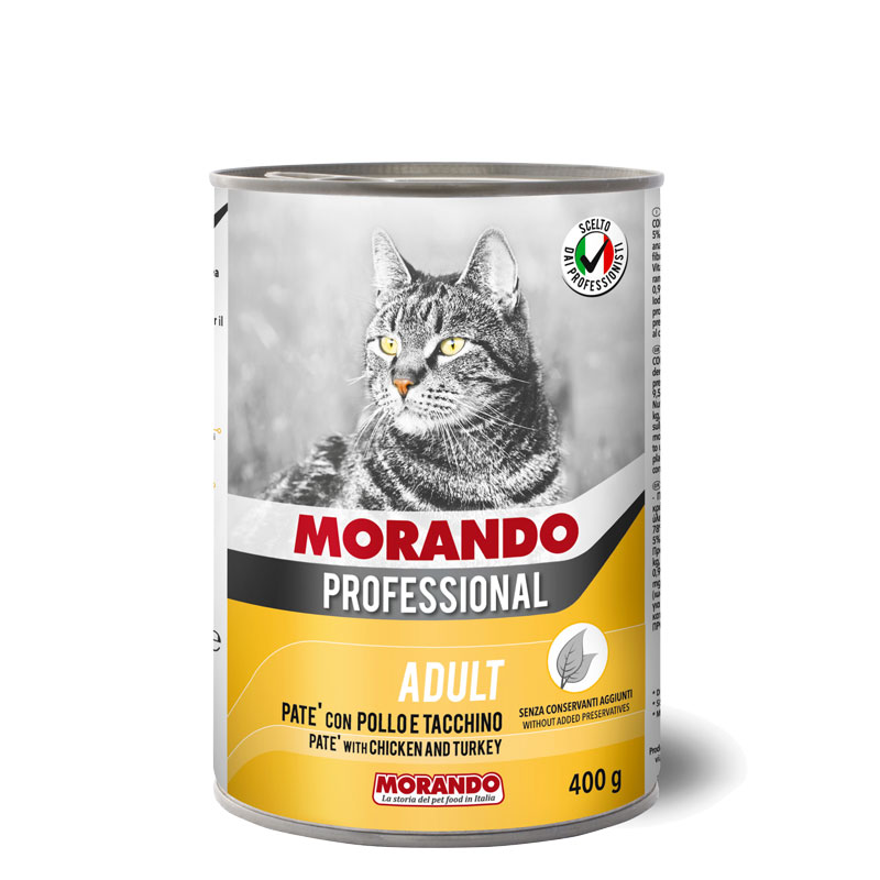 Морандо Консервы Professional для кошек, паштет, в ассортименте, 24*400 г, Morando 