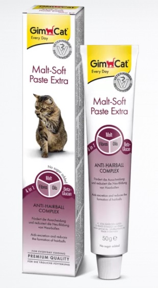 Джимкэт Паста Malt-Soft Paste Extra для выведения шерсти у кошек, в ассортименте, Gimcat