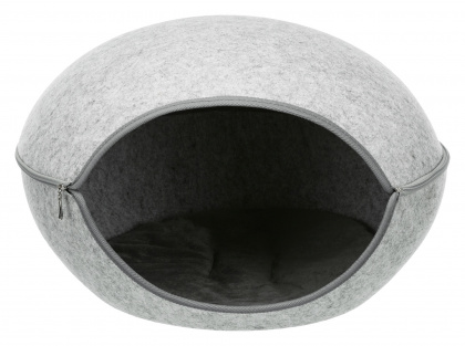 Трикси Домик-пещера Luna, 58*54*39 см, светло-серый, войлок, Trixie
