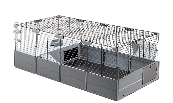 Ферпласт Клетка MULTIPLA MAX для кроликов и морских свинок, 142,5*72*50 см, серая, Ferplast 