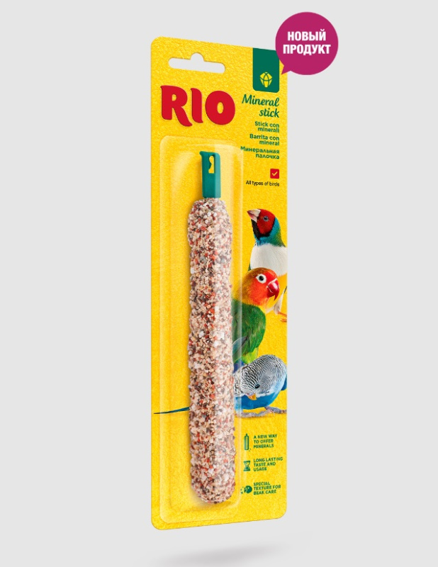 РИО Минеральная палочка Mineral stick для птиц, 65 г, Rio