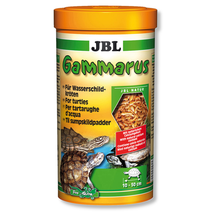 JBL Дополнительный корм-лакомство Gammarus для водных и болотных черепах, в ассортименте