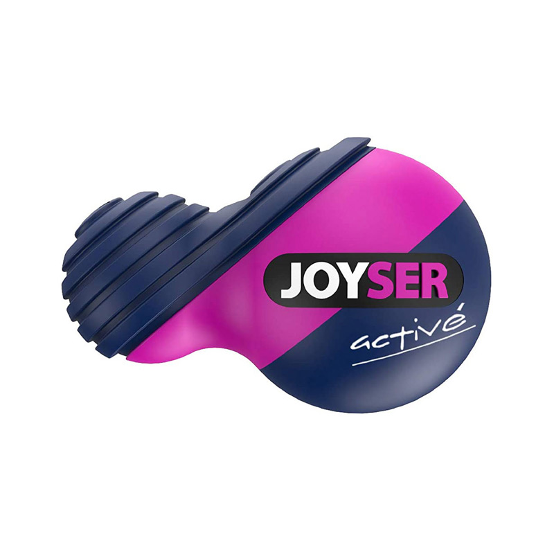 Джойсер Игрушка Мяч Active Duoball с пищалкой для собак, 12 см, синий/розовый, резина, Joyser