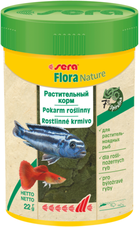 Сера Корм Flora Nature для рыб, хлопья, в ассортименте, Sera