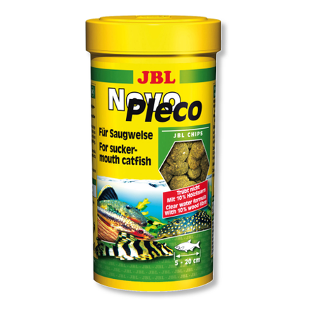 JBL Основной корм NovoPleco для кольчужных сомов, чипсы, в ассортименте