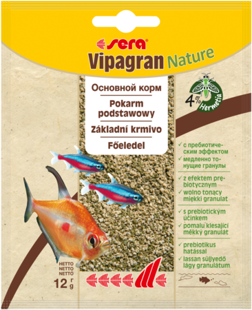 Сера Основной корм Vipagran Nature для рыб, гранулы, в ассортименте, Sera