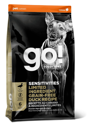 Корм Гоу беззерновой для щенков и собак с чувствительным пищеварением, Свежая Утка, в ассортименте, Go!
