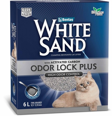 Вайт Санд Наполнитель комкующийся с активированным углем, усиленная блокировка запахов, в ассортименте, White Sand