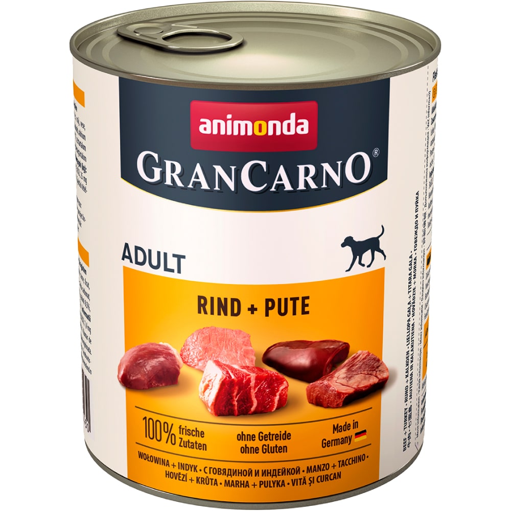 Анимонда Консервы Gran Carno Original Adult для собак, в ассортименте, 6*800 г, Animonda