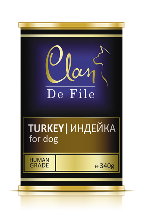 Клан Консервы de File Adult для собак, в ассортименте, 340 г, Clan