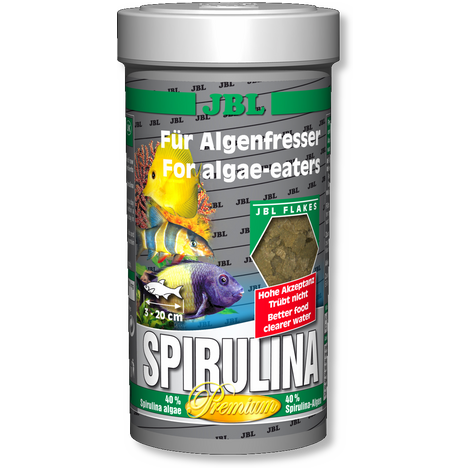 JBL Основной корм премиум-класса Spirulina для водорослеедов, в ассортименте