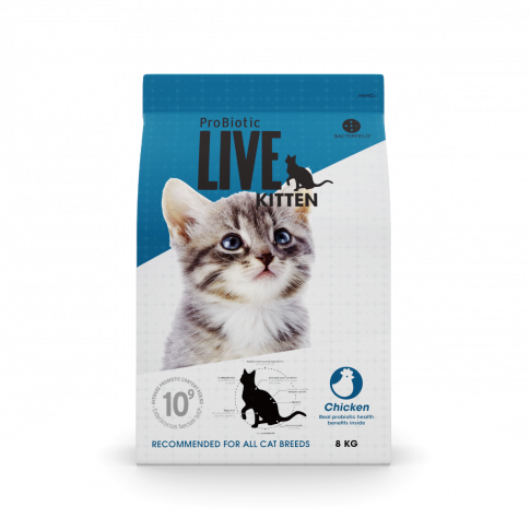 Пробиотик Лайф Корм Kitten Chicken супер-премиум для котят, Курица, в ассортименте, ProBiotic LIVE
