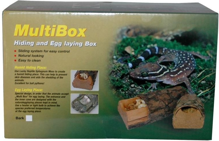 Лаки Рептайл Укрытие для рептилий MultiBox, в ассортименте, 45*25*23 см, Lucky Reptile