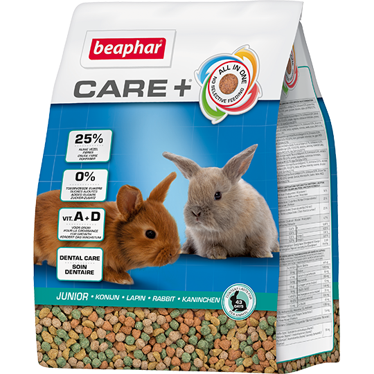 Беафар Корм супер-премиум класса Care+ Junior Rabbits для молодых кроликов (до 10 месяцев), в ассортименте, Beaphar