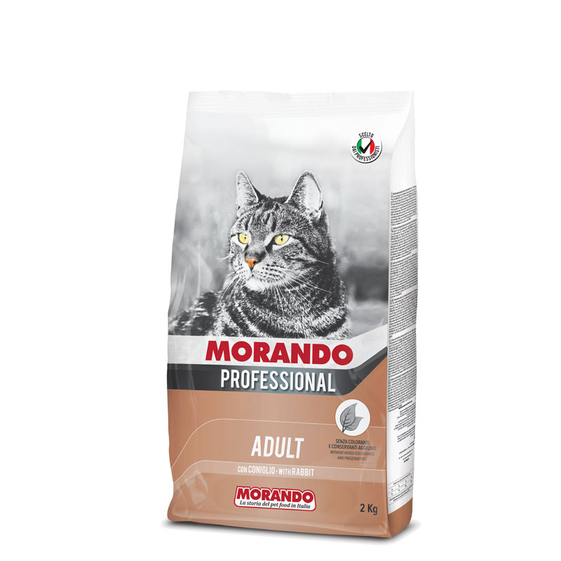 Морандо Корм Professional Gatto для взрослых кошек, Кролик, 2 кг, Morando