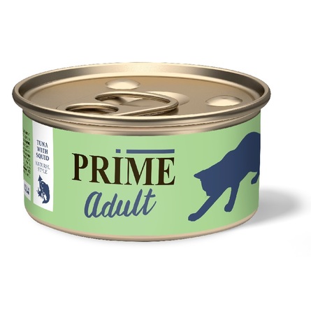 Прайм Консервы Adult для кошек, кусочки в собственном соку, 24*70 г, в ассортименте, Prime