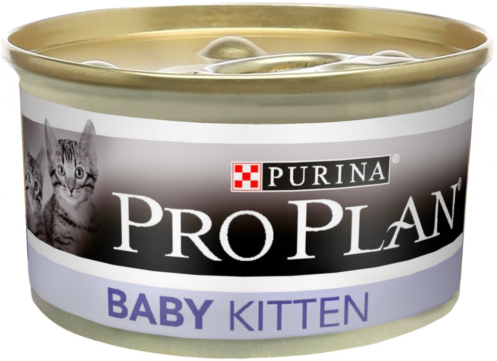 Консервы Пурина Про План Baby Kitten для котят 24*85г Мусс с курицей, Purina Pro Plan