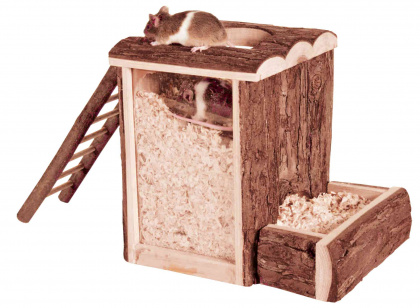 Трикси Домик для мышей/хомяков, в ассортименте, дерево, Trixie