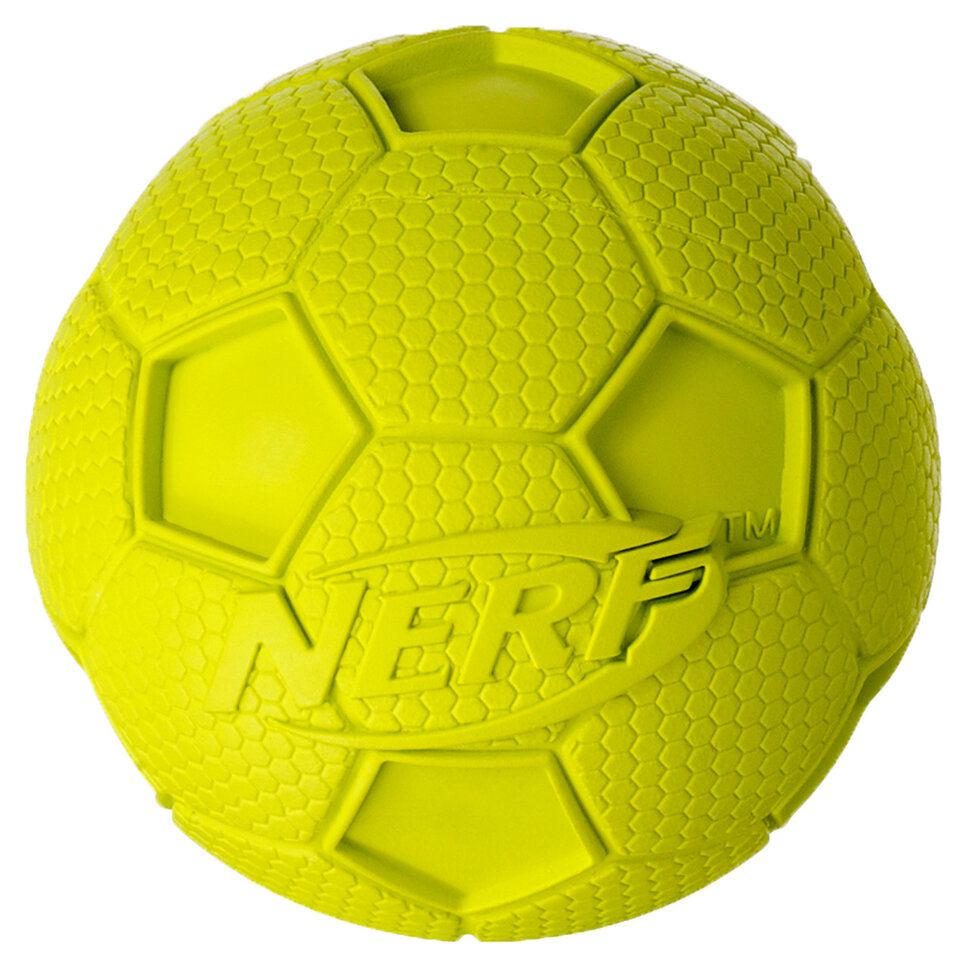 Нёрф Игрушка Мяч футбольный пищащий для собак, в ассортименте, Nerf