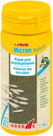 Сера Корм Micron Nature для мальков, пылеобразный, 50 мл/25 г, Sera