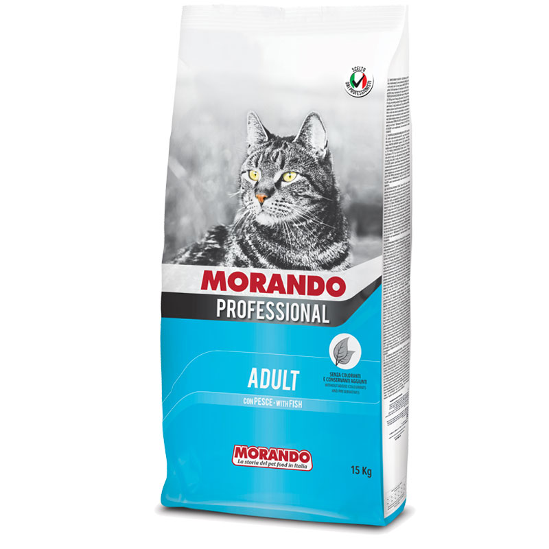 Морандо Корм Professional Gatto для взрослых кошек, Рыба, в ассортименте, Morando