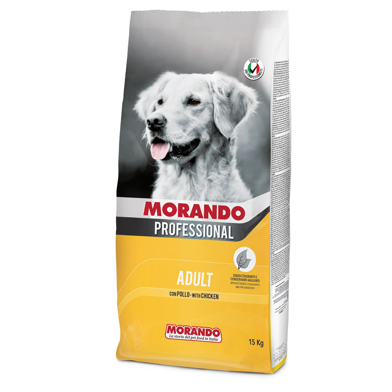 Морандо Корм Professional для взрослых собак, Курица, 15 кг, Morando