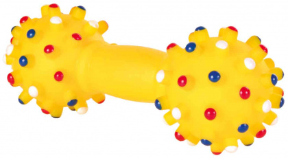 Трикси Игрушка Гантель для собак, 14,5 см, винил, в ассортименте, Trixie